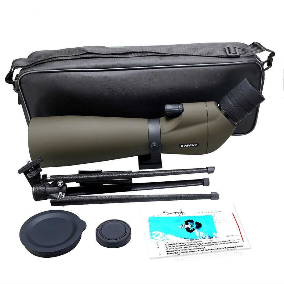 Bird Watching Telescope SV401/SV13 20-60X80 Spotting Scope Waterproof Camping Equipment for Moon Target Shooting