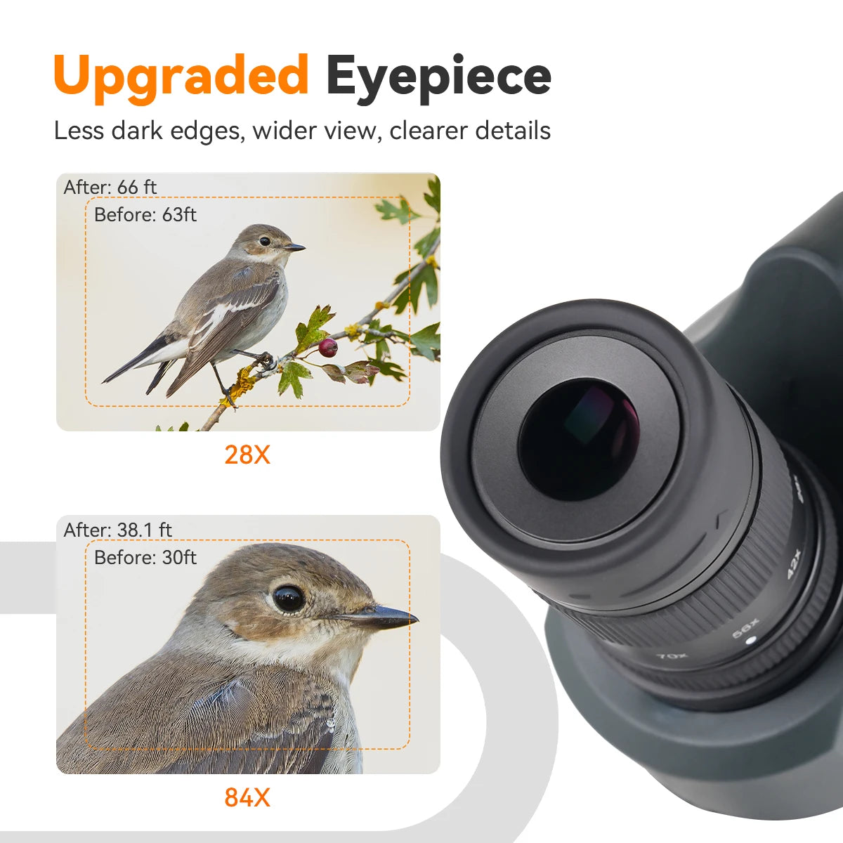 Sv41Pro 28-84X80 Mak Spotting Scope FMC Waterproof Camping Equipment for Bird Watching and Daily Observation