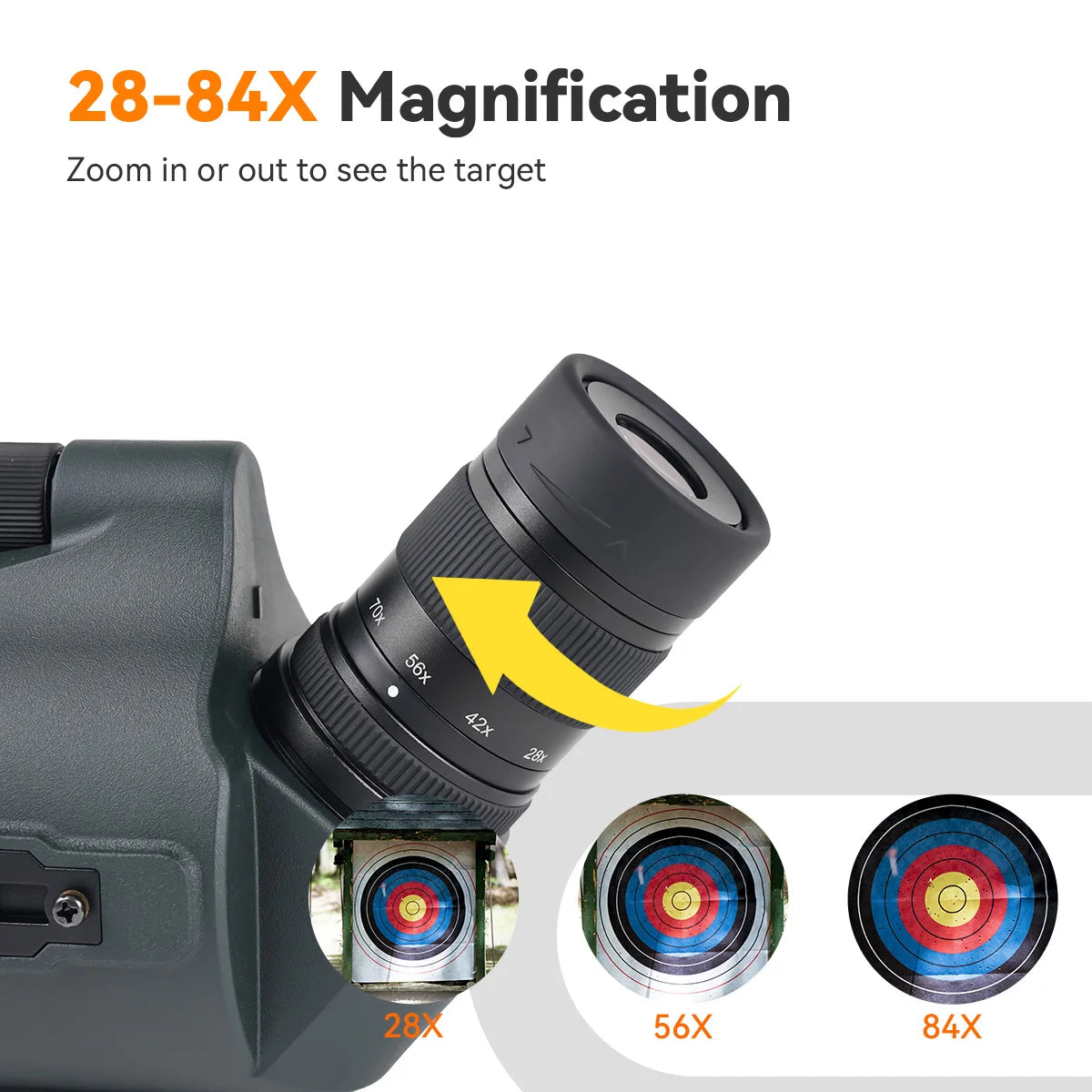 Sv41Pro 28-84X80 Mak Spotting Scope FMC Waterproof Camping Equipment for Bird Watching and Daily Observation